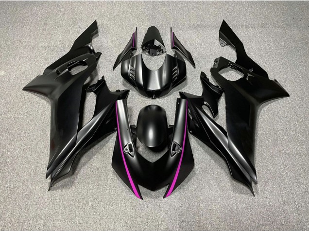 Acentos En Negro Mate & Rosa 17-21 R6 Carenado Moto Acentos En Negro Mate & Rosa 17-21 R6 Carenado Moto
