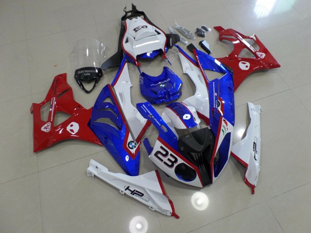 Alienígena Azul & Blanco 09-14 S1000RR Carenado Moto Alienígena Azul & Blanco 09-14 S1000RR Carenado Moto