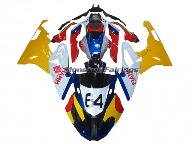 Alienígena Azul & Blanco 09-14 S1000RR Carenado Moto