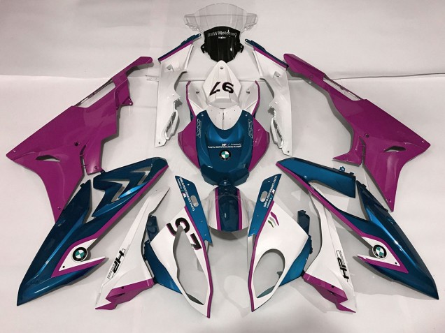 Alienígena Azul & Blanco 09-14 S1000RR Carenado Moto Alienígena Azul & Blanco 09-14 S1000RR Carenado Moto