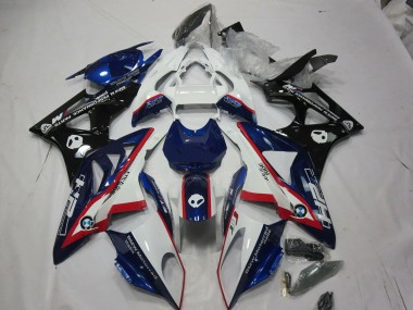Alienígena Azul & Blanco 09-14 S1000RR Carenado Moto