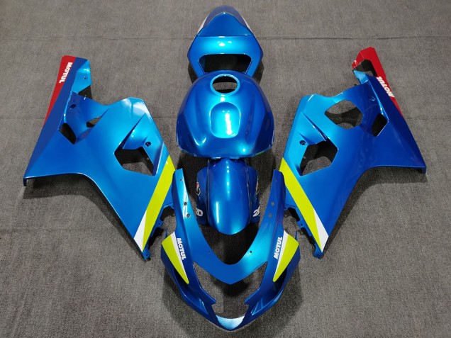 Amarillo Azul Perla 04-05 GSXR 600-750 Carenado Moto Amarillo Azul Perla 04-05 GSXR 600-750 Carenado Moto