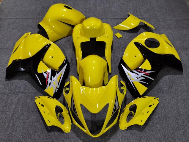 Amarillo Brillante Con Estilo Negro 08-20 GSXR 1300 Carenado Moto Amarillo Brillante Con Estilo Negro 08-20 GSXR 1300 Carenado Moto