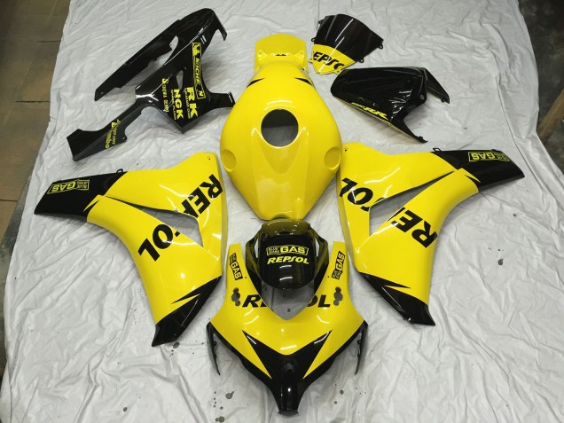 Amarillo Brillo Repsol 08-11 CBR1000RR Carenado Moto Amarillo Brillo Repsol 08-11 CBR1000RR Carenado Moto