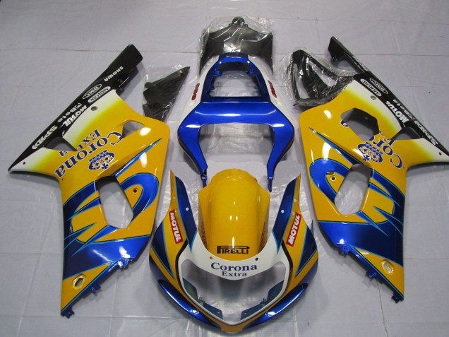 Amarillo Corona 01-03 GSXR 600-750 Carenado Moto Amarillo Corona 01-03 GSXR 600-750 Carenado Moto