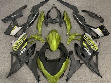 Amarillo Líquido & Gris 18-23 Ninja 400 Carenado Moto