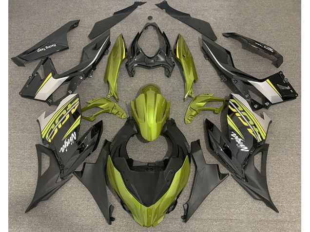 Amarillo Líquido & Gris 18-23 Ninja 400 Carenado Moto Amarillo Líquido & Gris 18-23 Ninja 400 Carenado Moto
