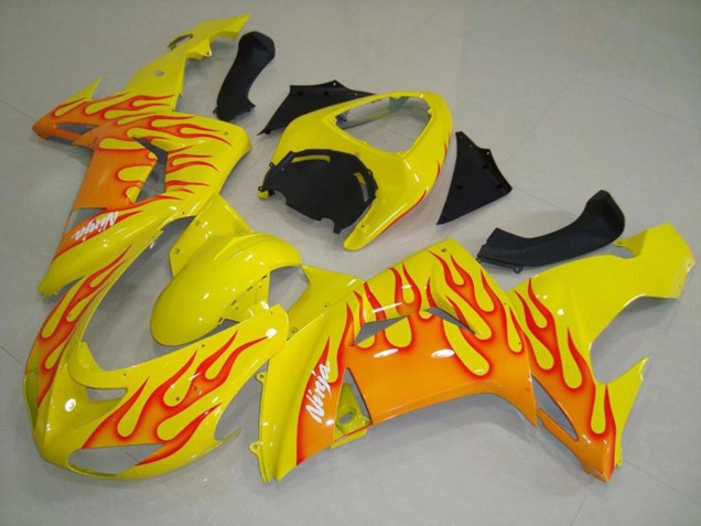 Amarillo Naranja Llama 06-07 ZX10R Carenado Moto Amarillo Naranja Llama 06-07 ZX10R Carenado Moto
