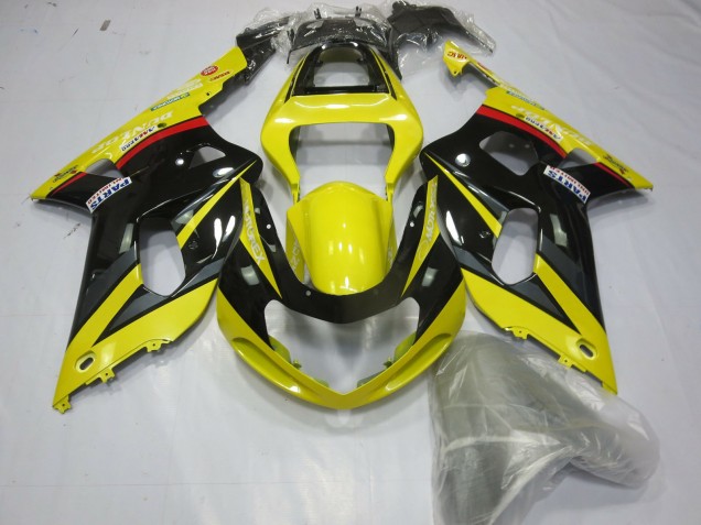 Amarillo Negro & Gris 01-03 GSXR 600-750 Carenado Moto Amarillo Negro & Gris 01-03 GSXR 600-750 Carenado Moto