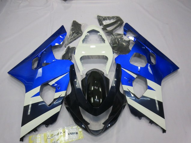 Azul Blanco 04-05 GSXR 600-750 Carenado Moto Azul Blanco 04-05 GSXR 600-750 Carenado Moto