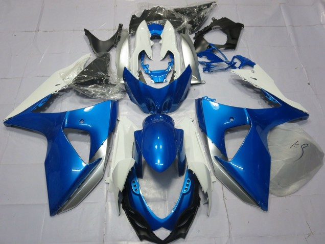 Azul & Blanco 09-16 GSXR 1000 Carenado Moto Azul & Blanco 09-16 GSXR 1000 Carenado Moto