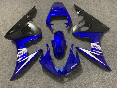 Azul Blanco & Negro Mate 03-04 R6 Carenado Moto