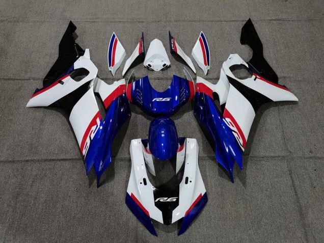 Azul Blanco & Rojo 17-21 R6 Carenado Moto Azul Blanco & Rojo 17-21 R6 Carenado Moto