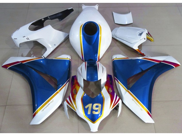 Azul Brillante & Blanco 08-11 CBR1000RR Carenado Moto Azul Brillante & Blanco 08-11 CBR1000RR Carenado Moto