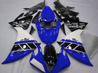 Azul Brillante Blanco & Negro 12-14 R1 Carenado Moto