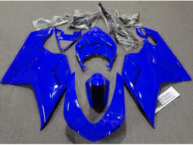 Azul Brillante Liso 07-14 Ducati 848 1098 1198 Carenado Moto Azul Brillante Liso 07-14 Ducati 848 1098 1198 Carenado Moto