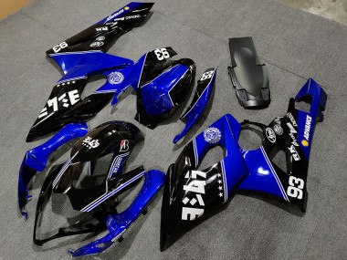 Azul Brillante & Negro 05-06 GSXR 1000 Carenado Moto
