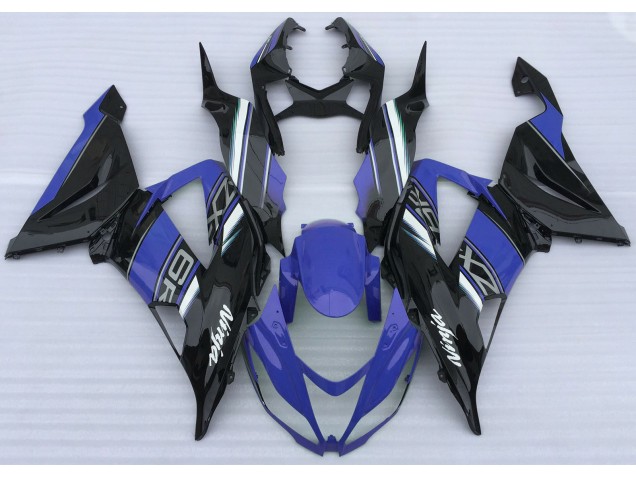 Azul Brillante & Negro 13-18 ZX6R Carenado Moto Azul Brillante & Negro 13-18 ZX6R Carenado Moto