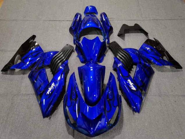 Azul Brillo 06-11 ZX14R Carenado Moto Azul Brillo 06-11 ZX14R Carenado Moto