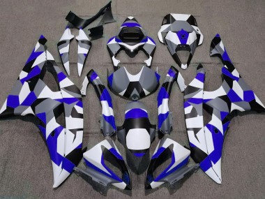 Azul Camuflaje Liso 08-16 R6 Carenado Moto