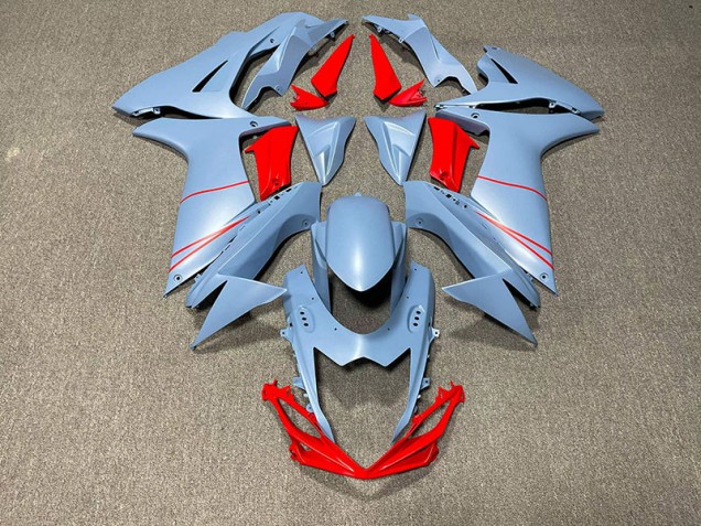 Azul Cielo Mate & Rojo 11-24 GSXR 600-750 Carenado Moto Azul Cielo Mate & Rojo 11-24 GSXR 600-750 Carenado Moto