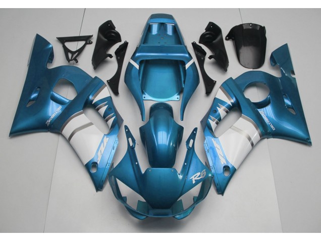 Azul Claro & Blanco 98-02 R6 Carenado Moto Azul Claro & Blanco 98-02 R6 Carenado Moto