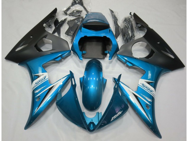 Azul Claro & Blanco 03-04 R6 Carenado Moto Azul Claro & Blanco 03-04 R6 Carenado Moto