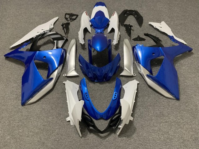Azul Claro & Blanco 09-16 GSXR 1000 Carenado Moto Azul Claro & Blanco 09-16 GSXR 1000 Carenado Moto