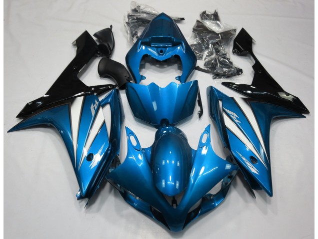 Azul Claro Blanco & Negro 07-08 R1 Carenado Moto Azul Claro Blanco & Negro 07-08 R1 Carenado Moto