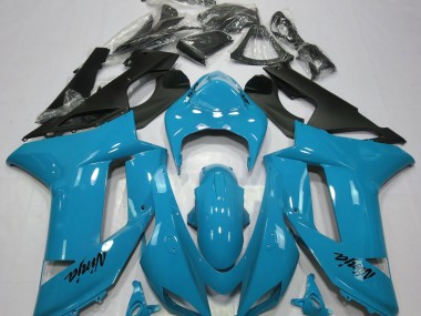 Azul Claro Brillante 07-08 ZX6R Carenado Moto