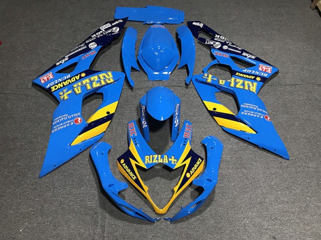 Azul Claro Rizla 05-06 GSXR 1000 Carenado Moto Azul Claro Rizla 05-06 GSXR 1000 Carenado Moto