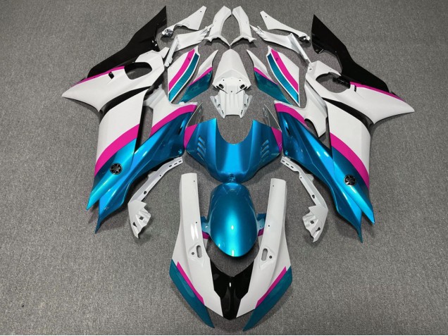 Azul Claro & Rosa 17-21 R6 Carenado Moto Azul Claro & Rosa 17-21 R6 Carenado Moto