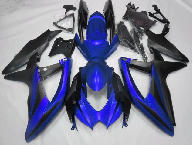 Azul Mate Sin R 08-10 GSXR 600-750 Carenado Moto Azul Mate Sin R 08-10 GSXR 600-750 Carenado Moto
