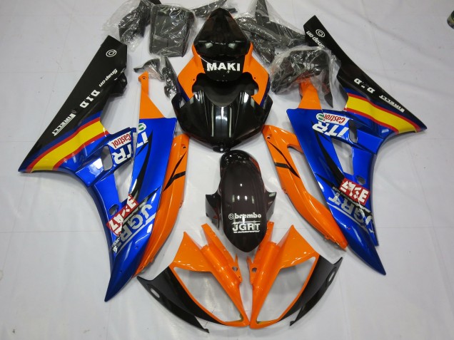 Azul Naranja 06-07 R6 Carenado Moto Azul Naranja 06-07 R6 Carenado Moto