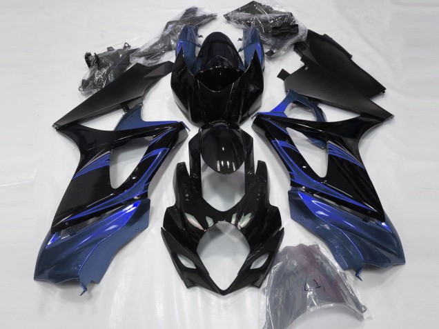 Azul & Negro Brillante 07-08 GSXR 1000 Carenado Moto Azul & Negro Brillante 07-08 GSXR 1000 Carenado Moto