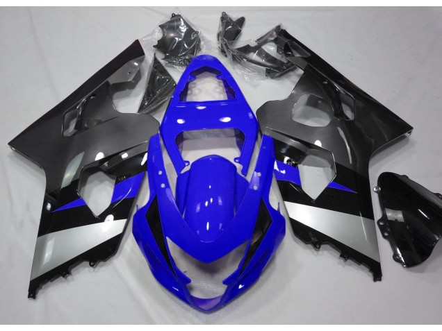 Azul & Plata 04-05 GSXR 600-750 Carenado Moto Azul & Plata 04-05 GSXR 600-750 Carenado Moto