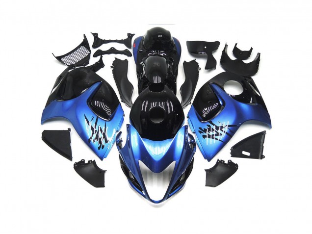 Azul Profundo Con Negro Personalizado 08-20 GSXR 1300 Carenado Moto Azul Profundo Con Negro Personalizado 08-20 GSXR 1300 Carenado Moto