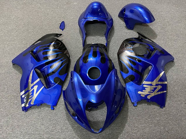 Azul Profundo & Negro 97-07 GSXR 1300 Carenado Moto Azul Profundo & Negro 97-07 GSXR 1300 Carenado Moto