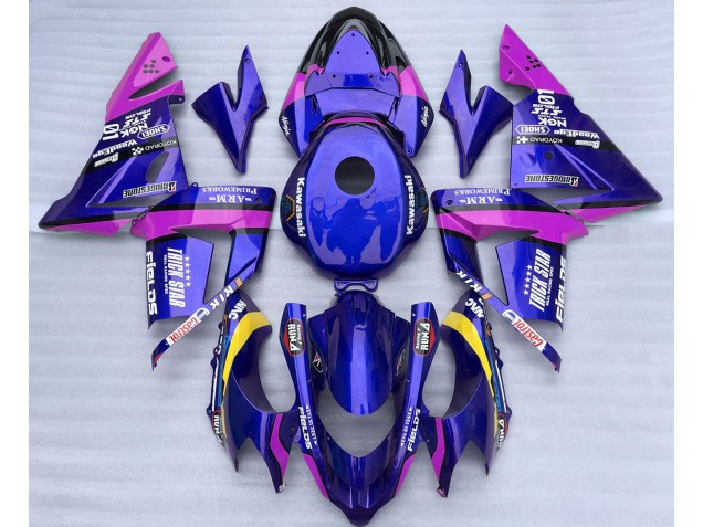 Azul & Rosa Trickstar 04-05 ZX10R Carenado Moto Azul & Rosa Trickstar 04-05 ZX10R Carenado Moto