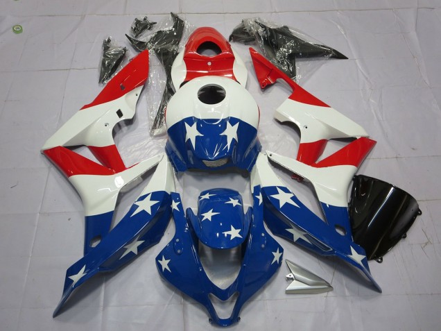 Bandera Estadounidense 07-08 CBR600RR Carenado Moto Bandera Estadounidense 07-08 CBR600RR Carenado Moto