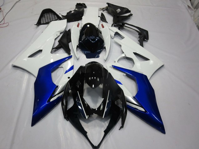 Blanco & Azul 05-06 GSXR 1000 Carenado Moto Blanco & Azul 05-06 GSXR 1000 Carenado Moto