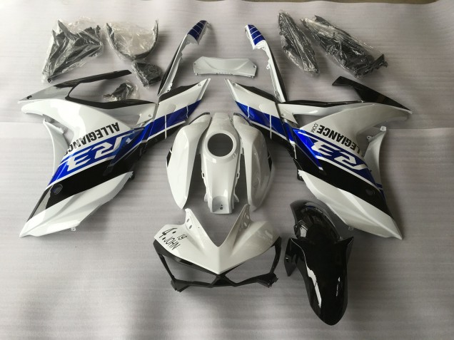 Blanco Azul & Negro 15-18 R3 Carenado Moto Blanco Azul & Negro 15-18 R3 Carenado Moto