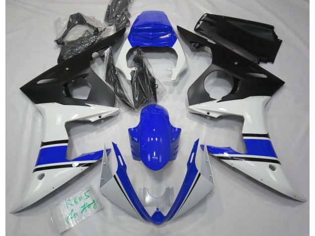 Blanco Brillante & Azul 03-04 R6 Carenado Moto Blanco Brillante & Azul 03-04 R6 Carenado Moto