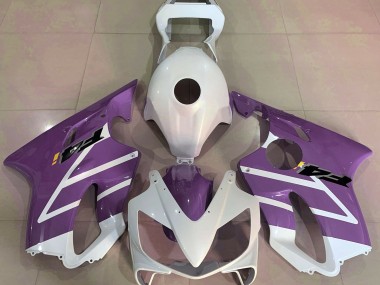 Blanco Brillante & Morado 01-03 CBR600 F4i Carenado Moto