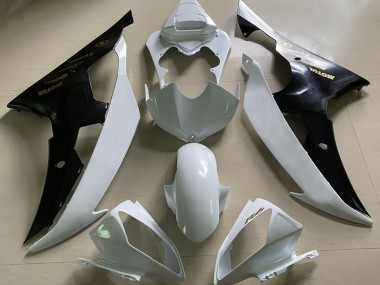 Blanco Brillante & Negro & Dorado 08-16 R6 Carenado Moto