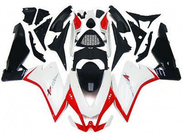 Blanco Brillante & Rojo 10-15 RSV4 1000 Carenado Moto Blanco Brillante & Rojo 10-15 RSV4 1000 Carenado Moto