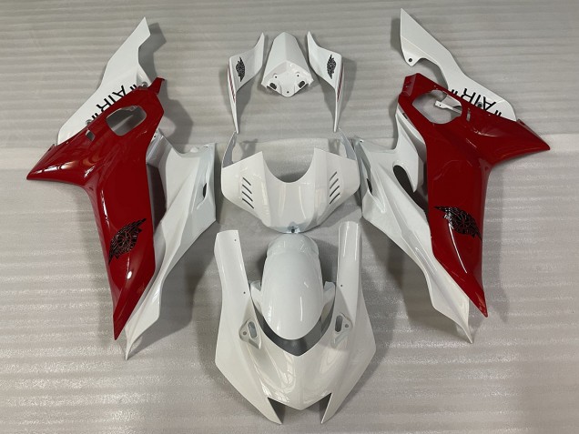 Blanco Brillante & Rojo J AIR 17-21 R6 Carenado Moto Blanco Brillante & Rojo J AIR 17-21 R6 Carenado Moto