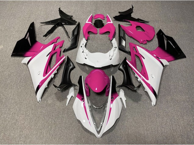 Blanco Brillante & Rosa 13-16 Daytona 675 Carenado Moto Blanco Brillante & Rosa 13-16 Daytona 675 Carenado Moto