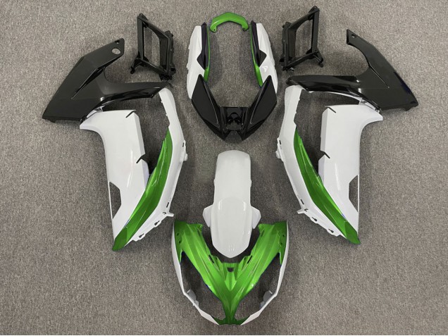 Blanco Brillante & Verde 12-16 Ninja 650R Carenado Moto Blanco Brillante & Verde 12-16 Ninja 650R Carenado Moto