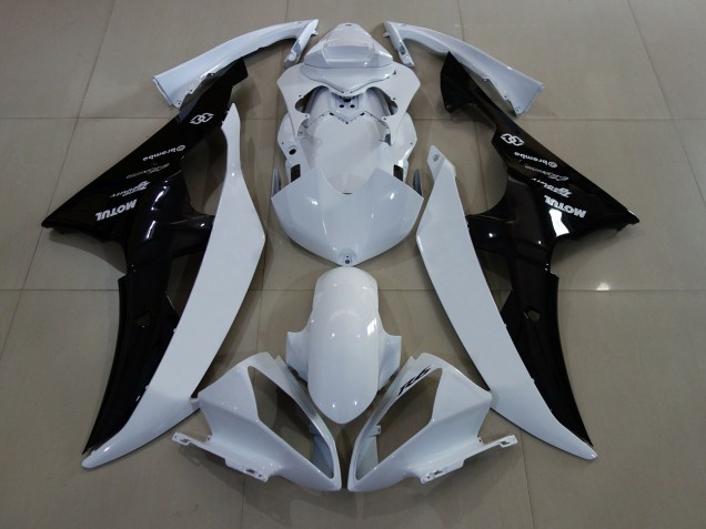Blanco Brillo / Negro 08-16 R6 Carenado Moto Blanco Brillo / Negro 08-16 R6 Carenado Moto